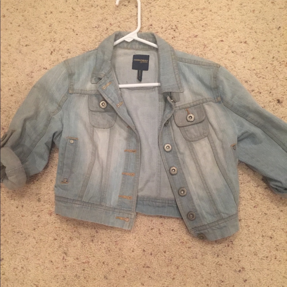 Denim short jacket